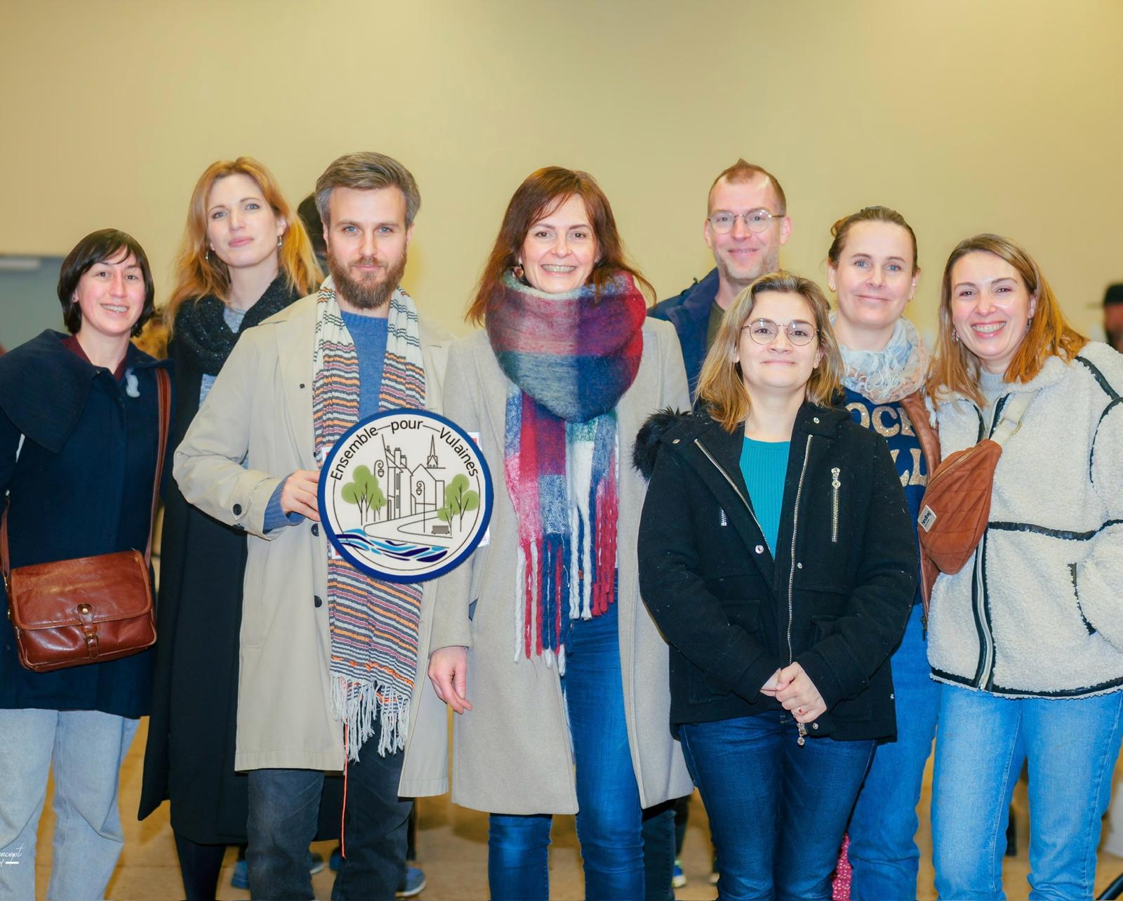 Colistiers et parents d’élèves du village