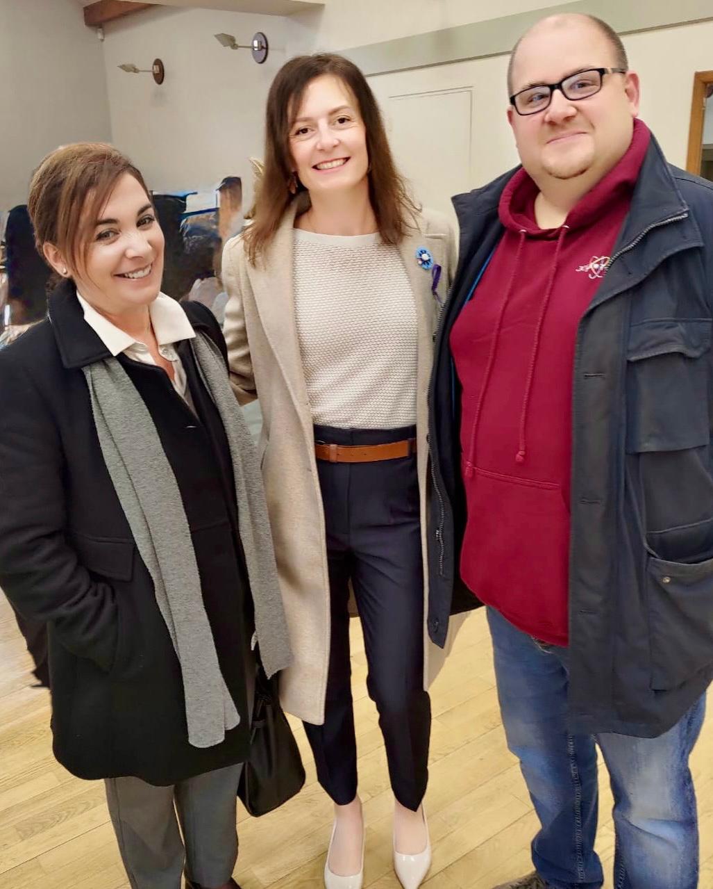 Patricia Rieu, principale du collège de Vulaines et Adrien Lambert proviseur adjoint du lycée de Dammarie les lys et colistier